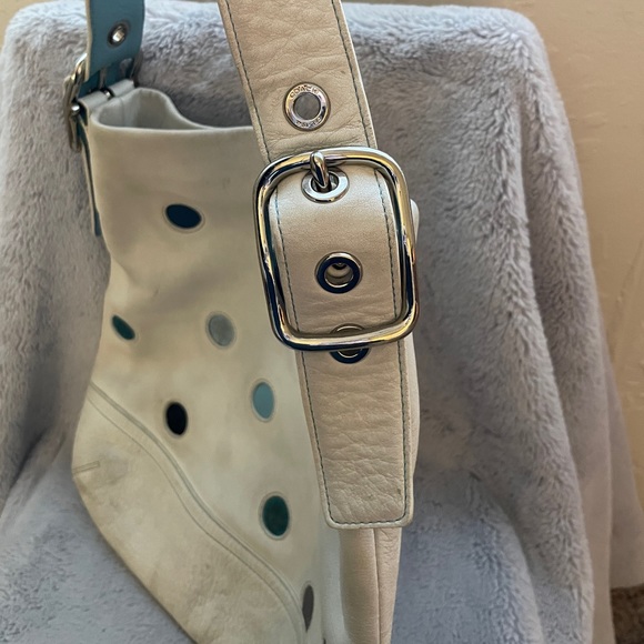 (RARE) polka dot Coach hobo shoulderbag - Picture 12 of 14